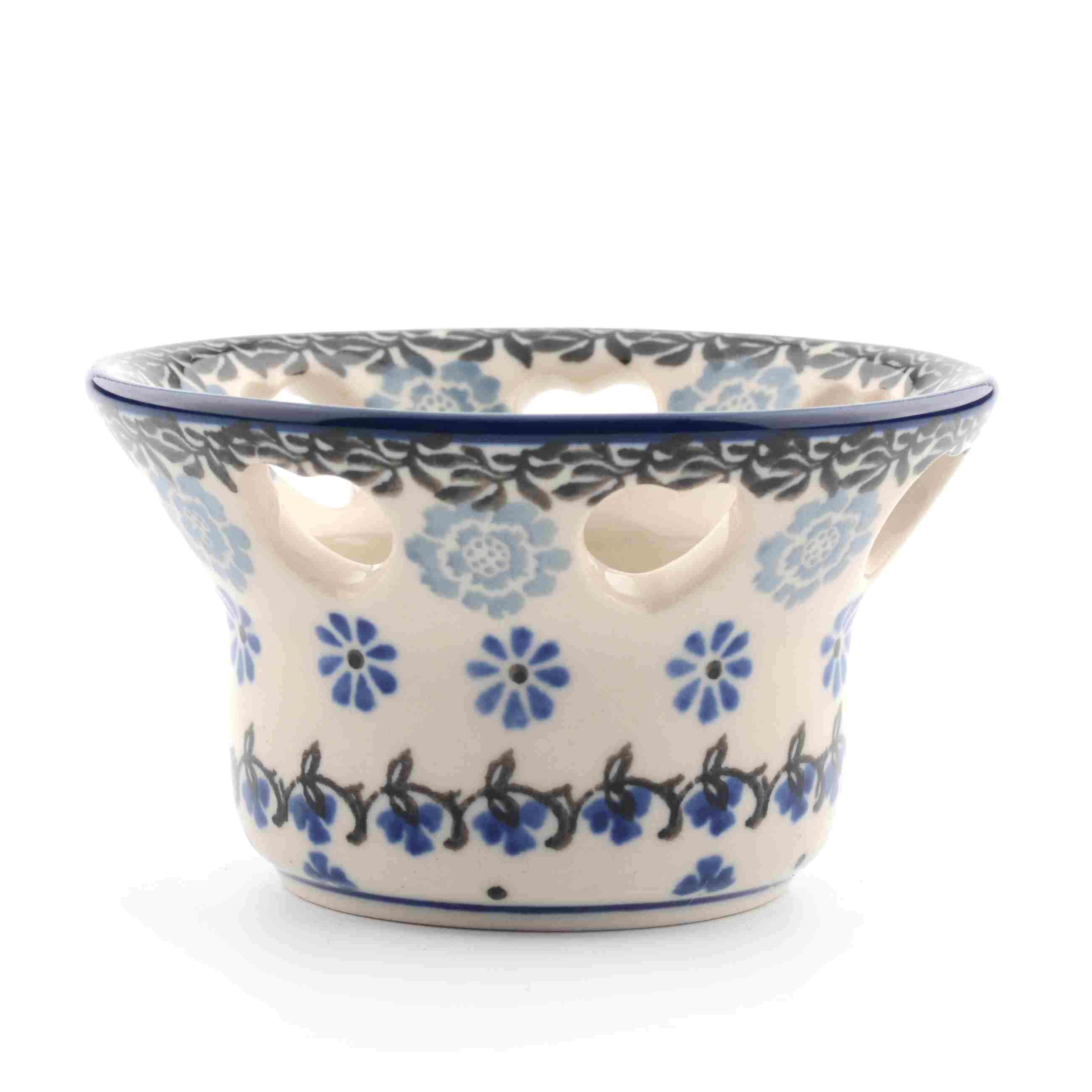 Bunzlau Castle Keramik Teelichthalter herzförmige Löcher - Belle Fleur