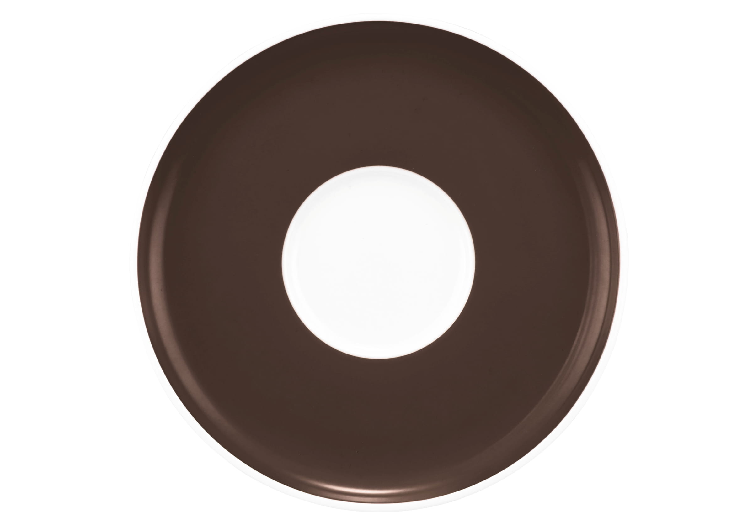Seltmann Porzellan Sento Home Pure Colors Chocolate Brown Kombi-Untertasse 16 cm