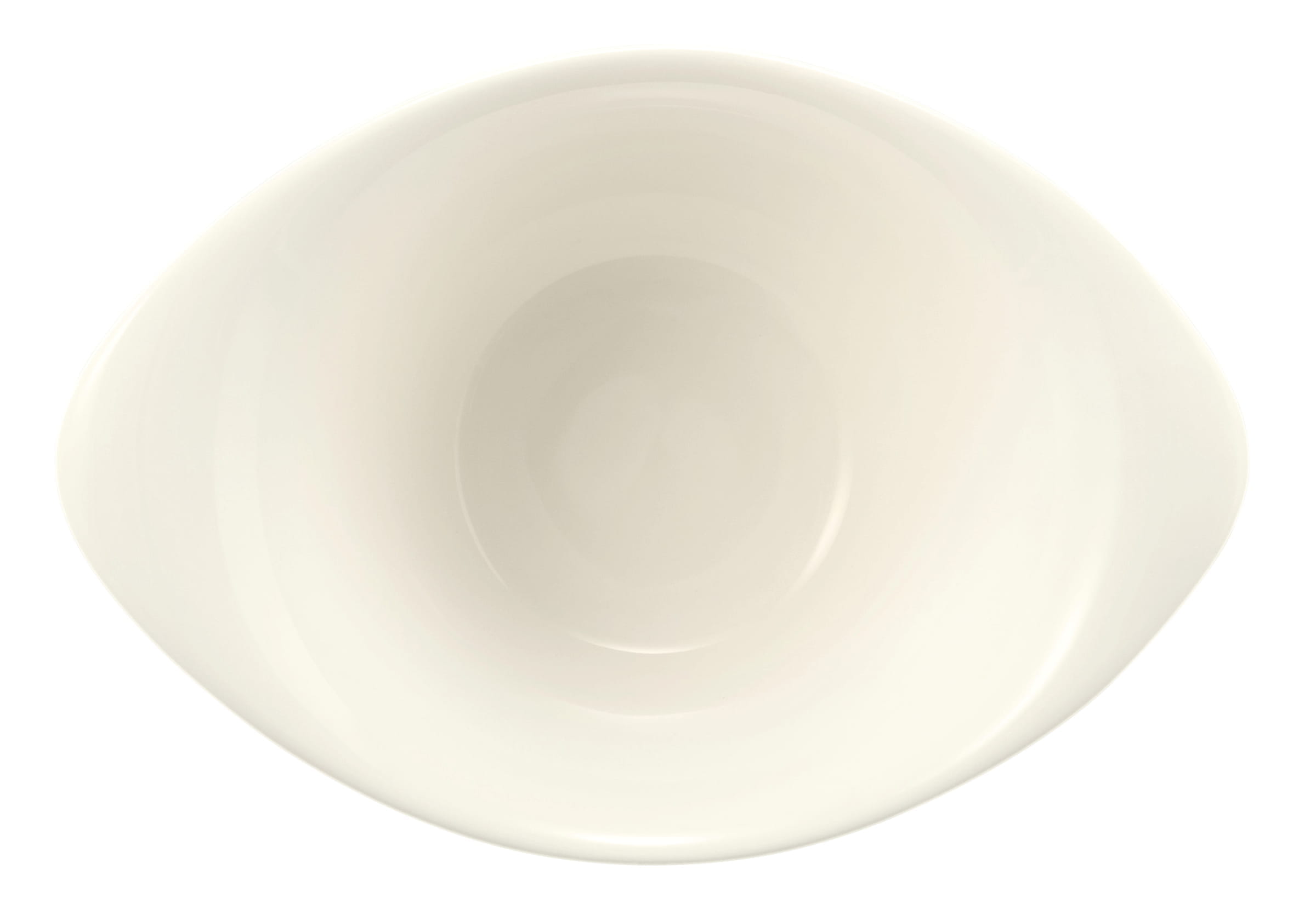 Seltmann Porzellan Zoé Fine Diamond Uni Creme Eventbowl oval 5257 18 cm