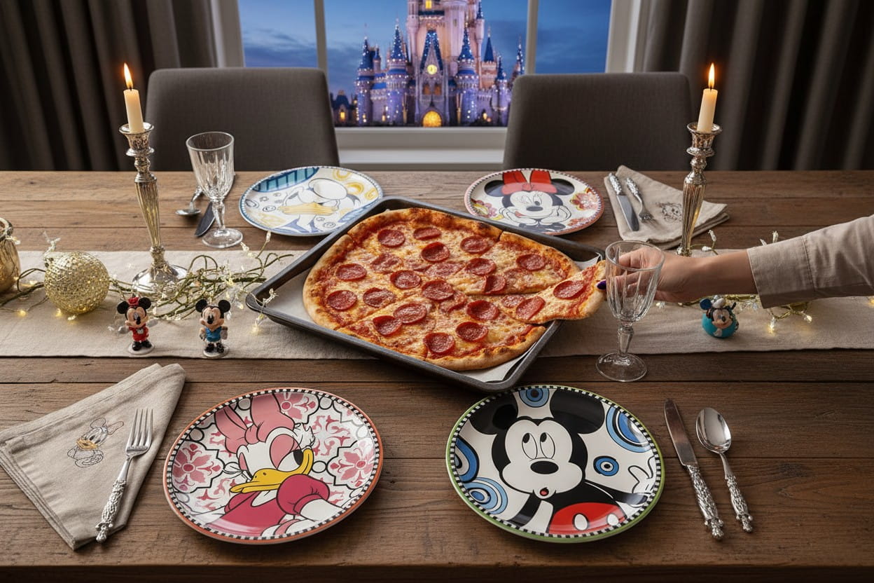Gilde Disney Porzellan Pizzateller forever & ever - Ø 31 cm Lifestylefoto
