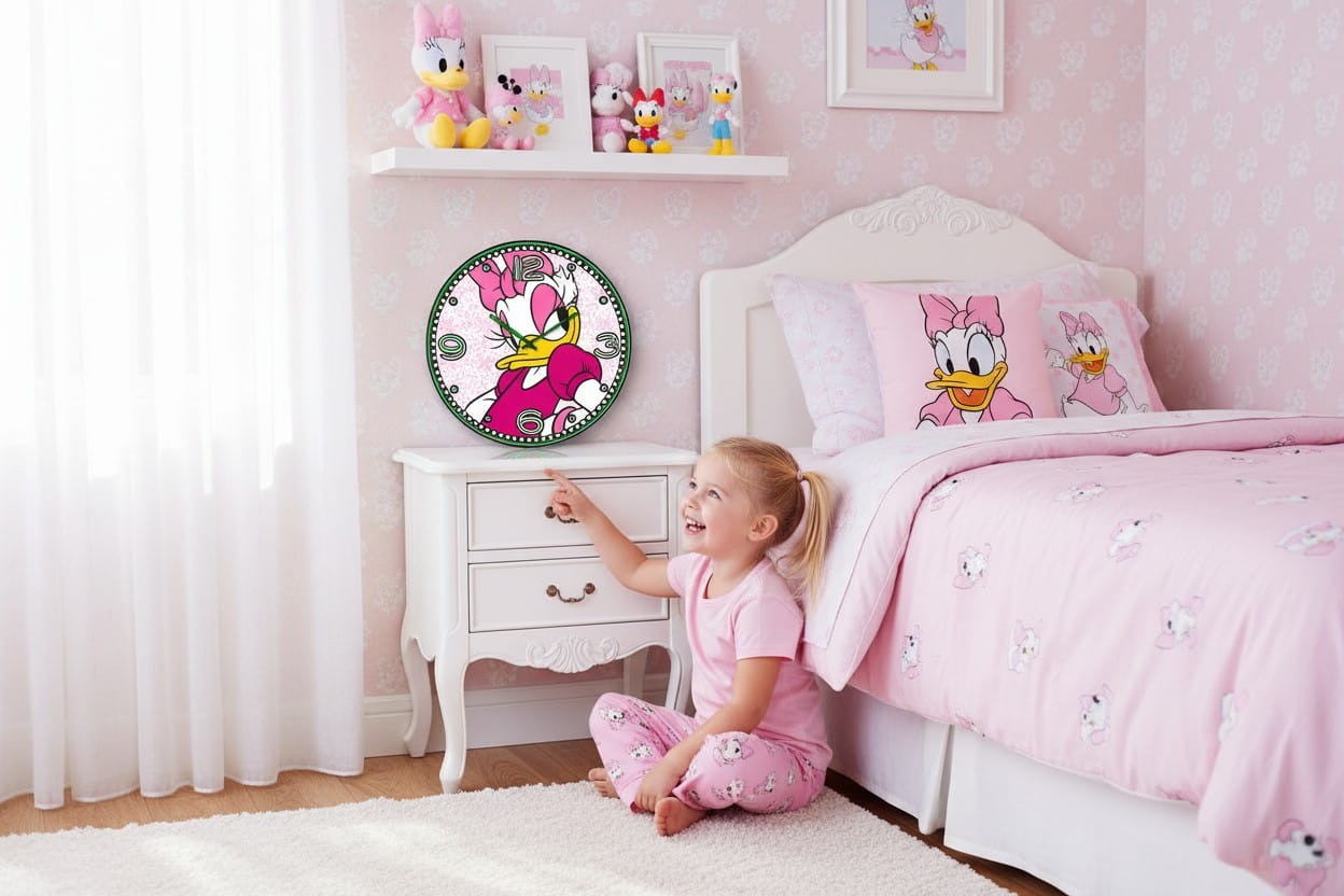 Gilde Disney Wanduhr „Daisy Duck“ 50cm