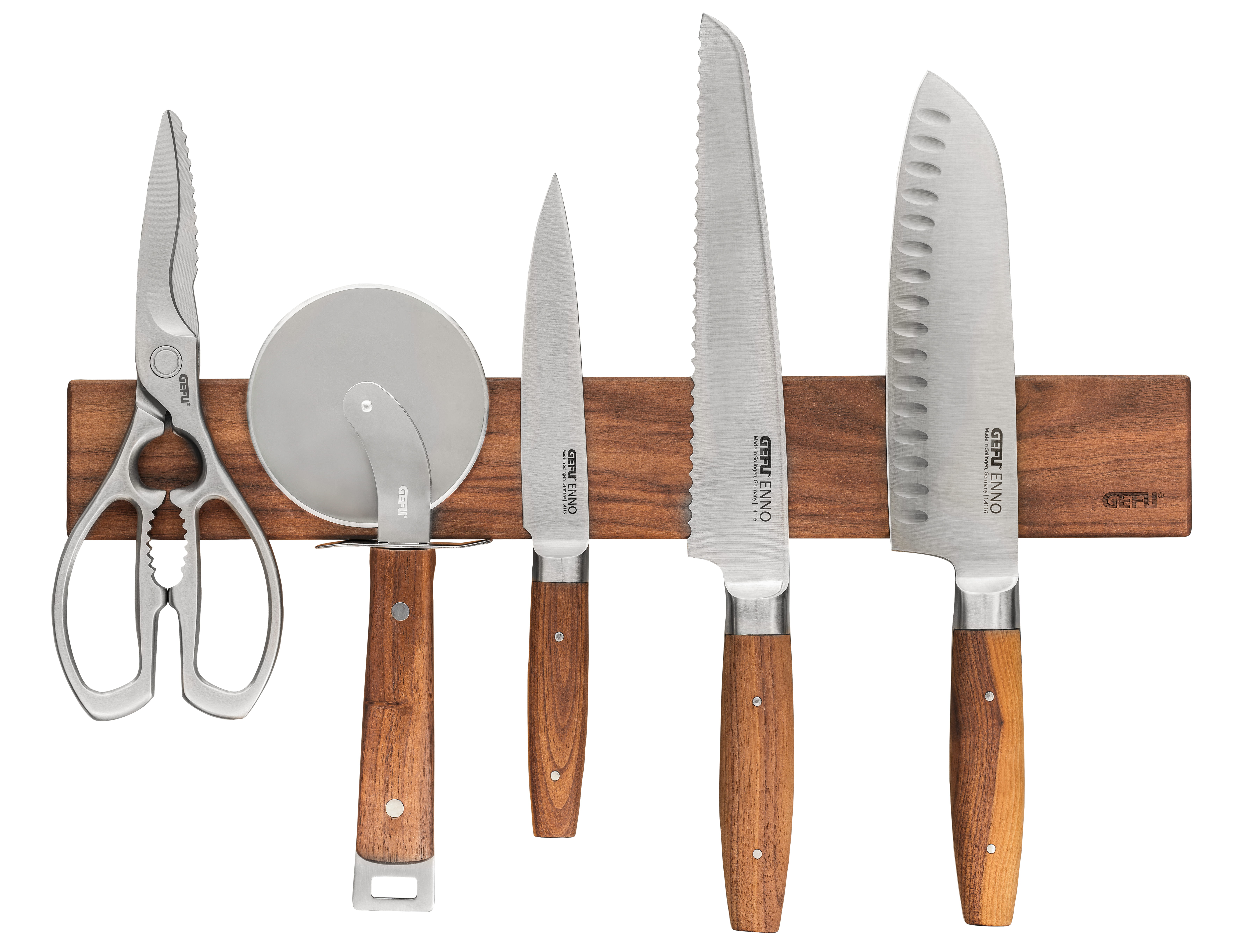 GEFU Magnetleiste / Messerleiste ENNO, Walnussholz