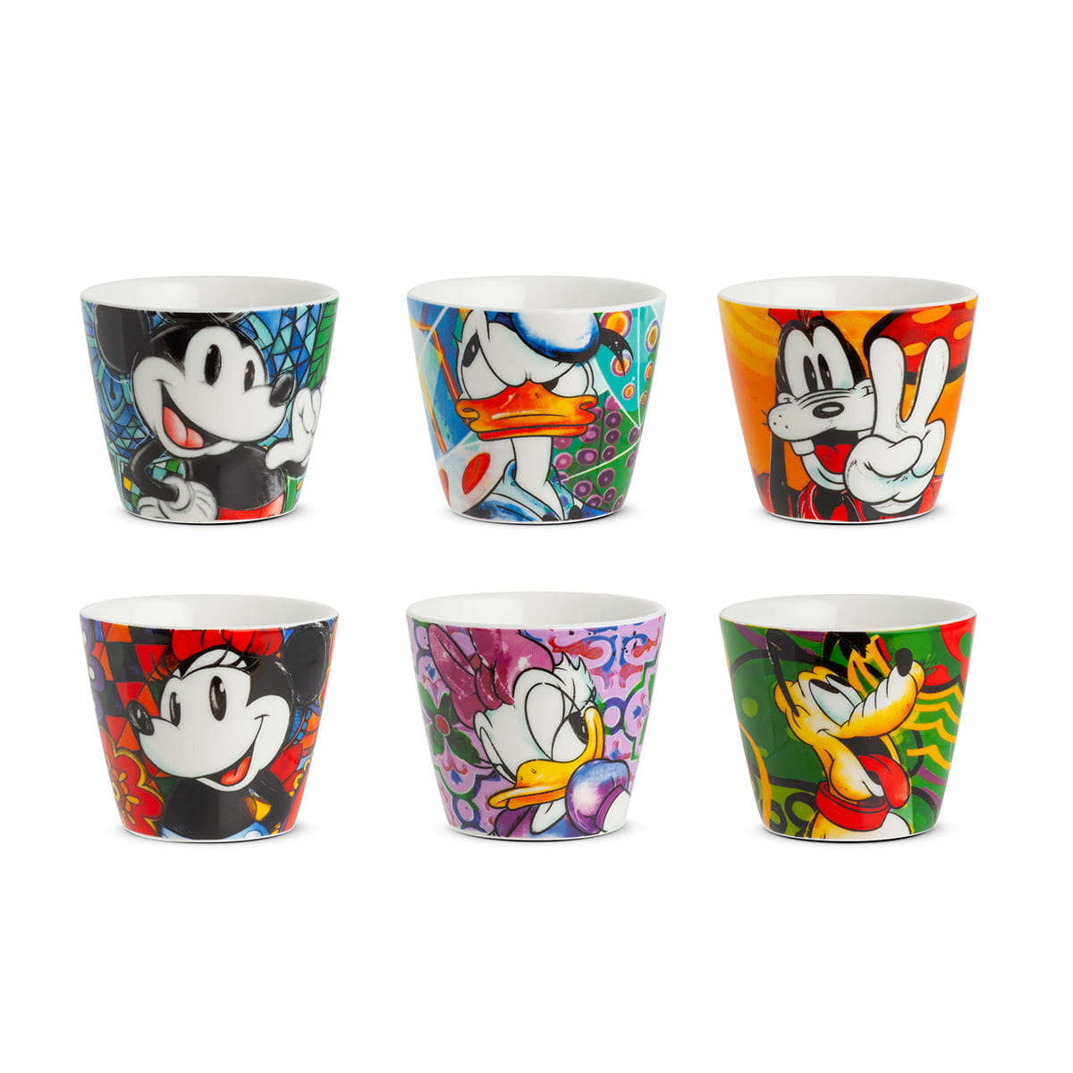 Gilde Disney Porzellan Espressobecher forever & ever, 6er Set - Ø 6,5 cm