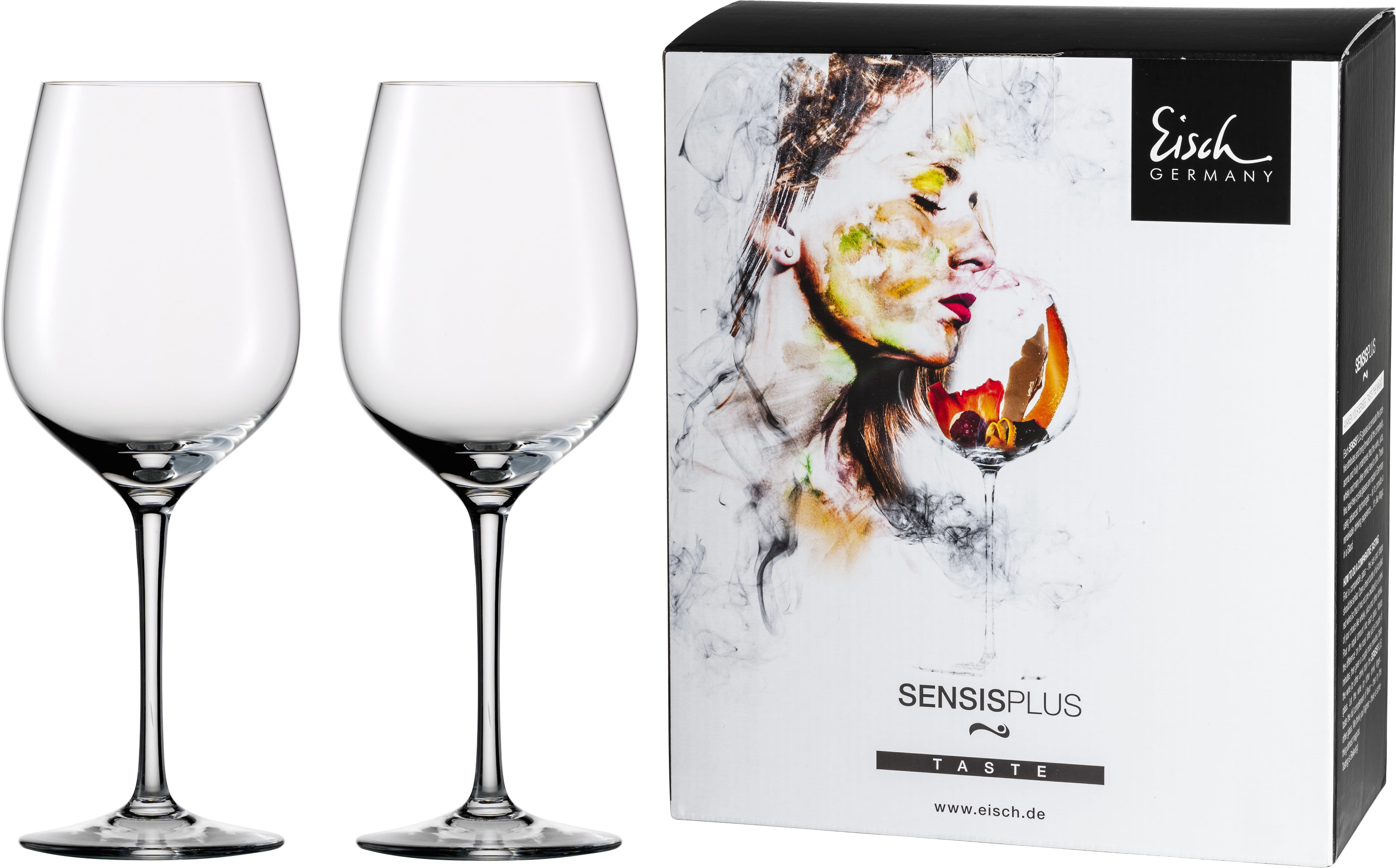 Eisch Glas Superior Sensis plus Rotweinglas 500/2 - 2 Stk i.4 farb. Geschenkkarton