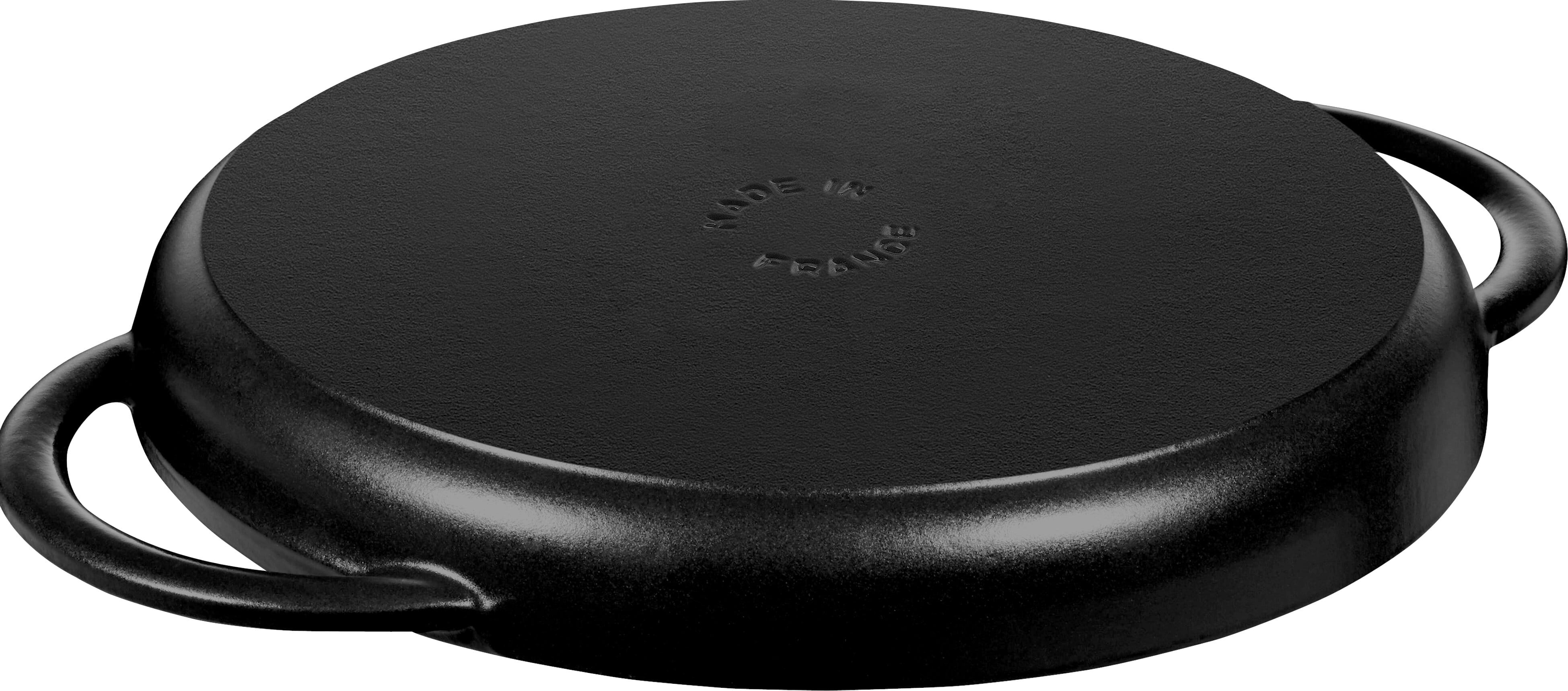 Staub France Grillpfanne Gusseisen Pure Grill Ø 22cm, schwarz