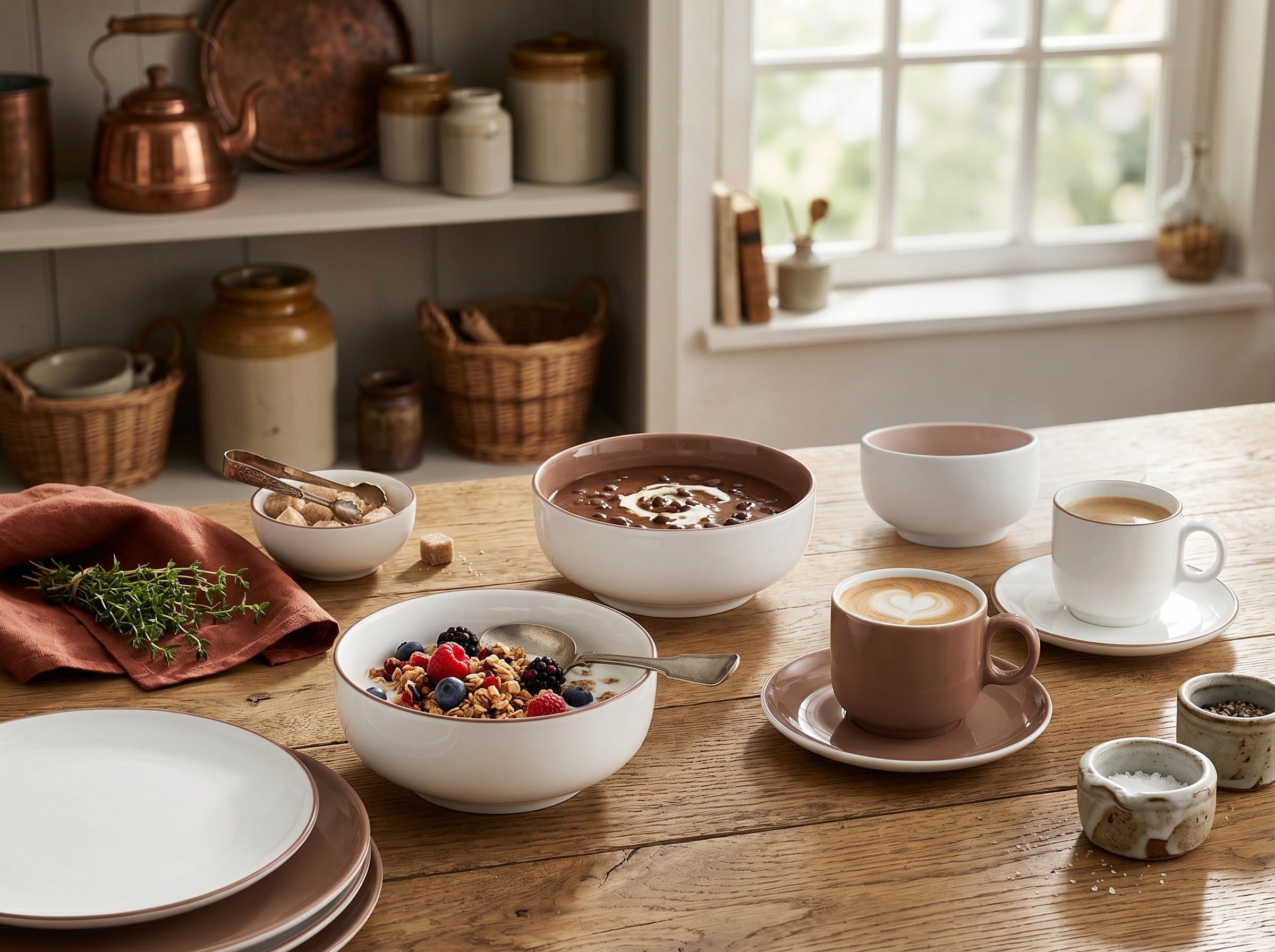 Seltmann Porzellan Sento Home Chocolate Brown Lifestyle