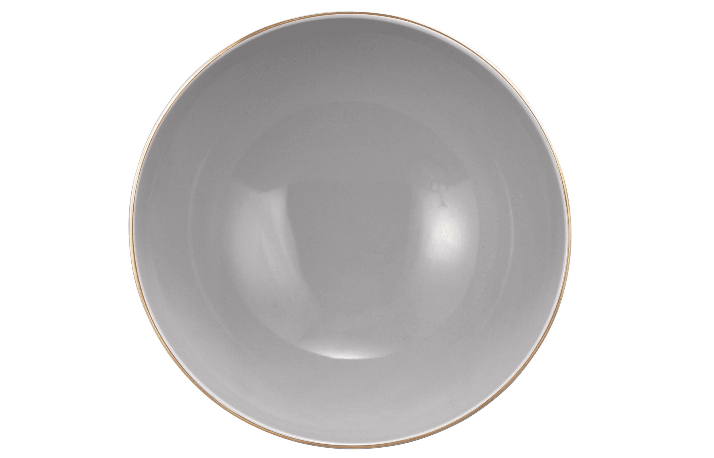 Seltmann Porzellan Amina Silbergrau / Goldrand Schüssel rund 21,5 cm