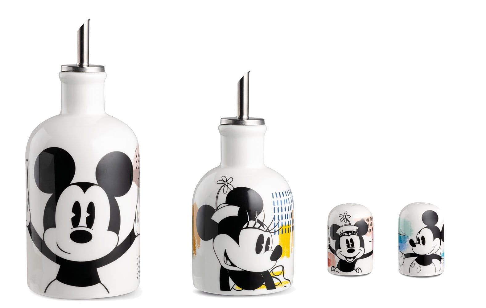 Gilde Disney Porzellan Essig- / Ölspender 430 ml "Mickey - Enjoy"