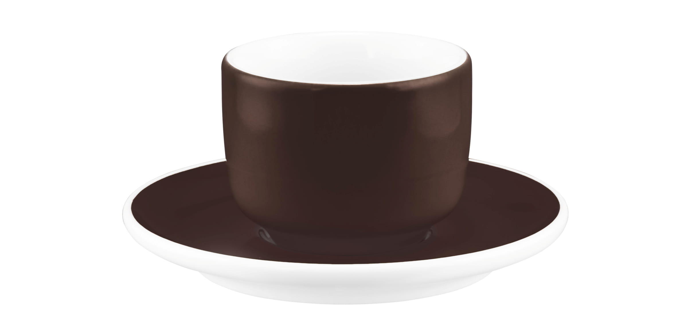 Seltmann Porzellan Sento Home Pure Colors Chocolate Brown Espressoobertasse 0,08 l ohne Henkel