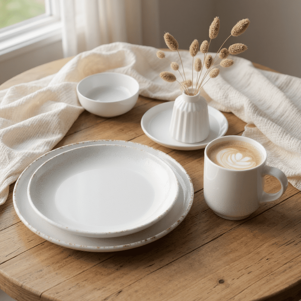 Seltmann Porzellan Sento Home Aura white Frühstücksteller rund 21,5 cm