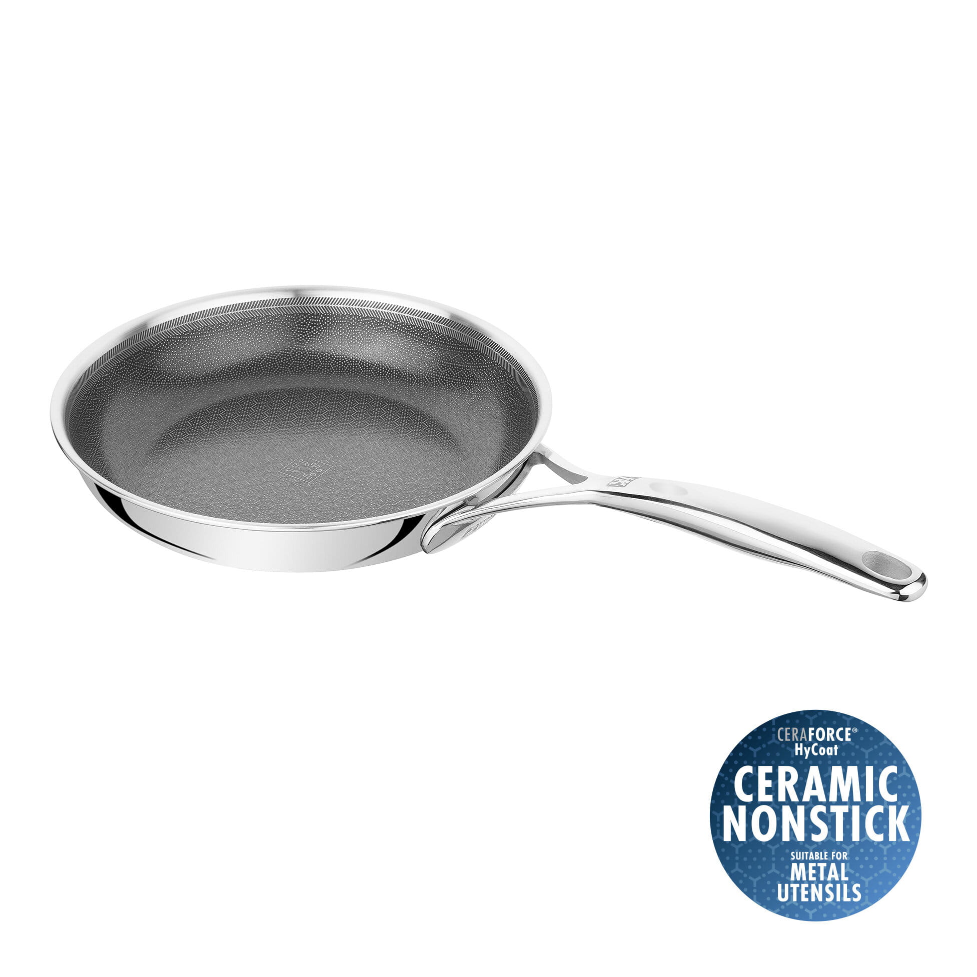 ZWILLING Peak Bratpfanne 24 cm - 18/10 Edelstahl & Keramische Antihaft-Beschichtung