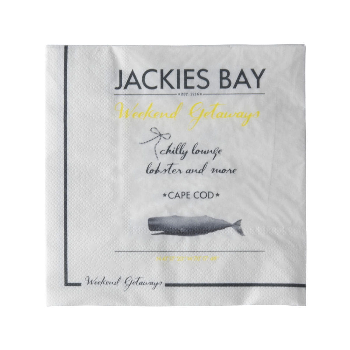 Jackies Bay Porzellan Papierservietten 20er Pack Blau/Weiß, 33 x 33 cm