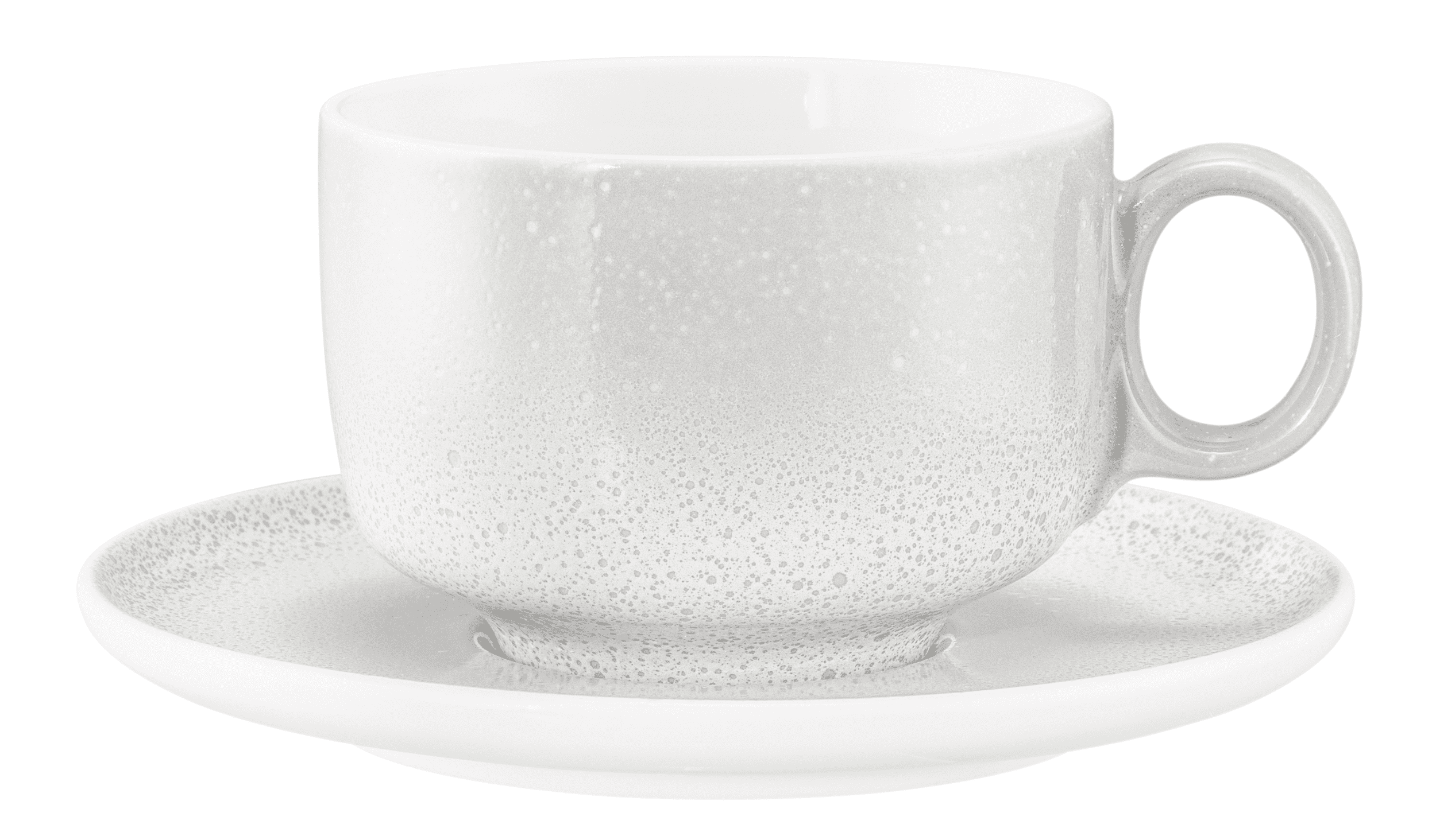 Seltmann Porzellan Sento Home Aura white Milchkaffeeobertasse 0,35 l mit Henkel