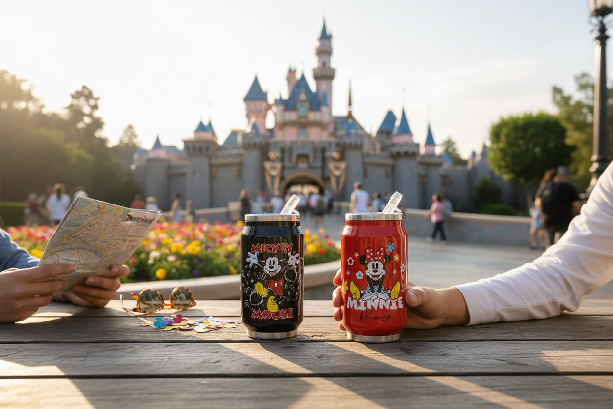 Gilde Disney Edelstahl Thermosflasche / Getränkedose "Mickey"