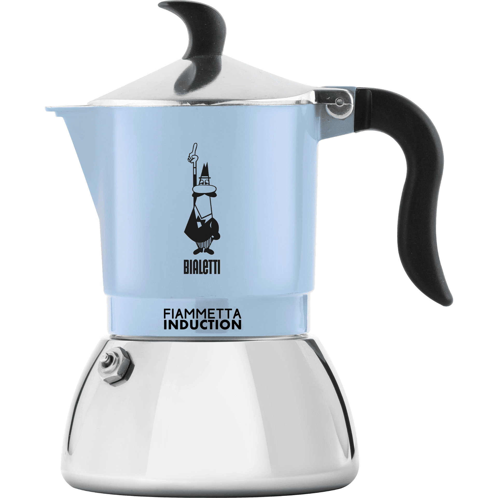 Bialetti Espressokocher Primavera Fiammetta Induktion 4 Tassen blau