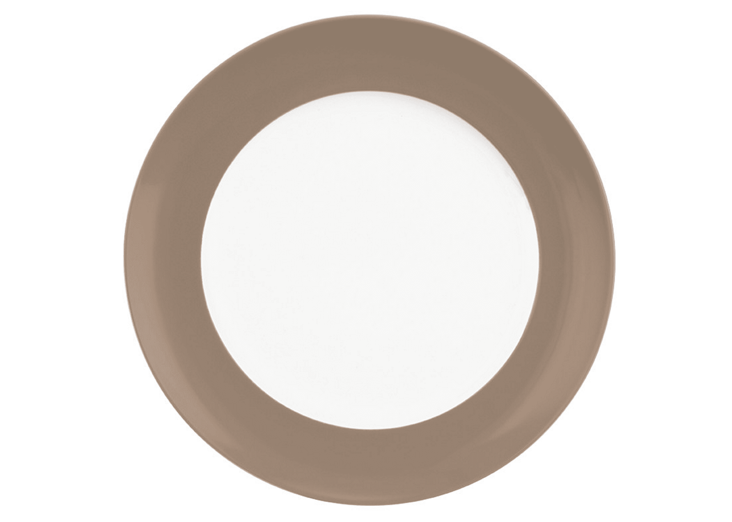 Seltmann Porzellan Liberty Pure Colors cocoa brown Frühstücksteller rund 22,5 cm Fahne