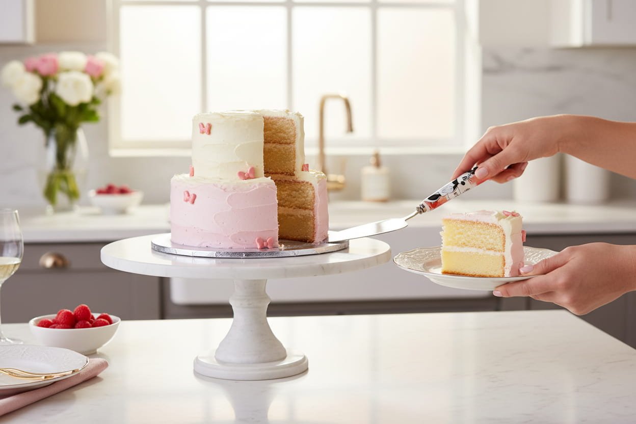 Gilde Disney Porzellan/Edelstahl Tortenheber "Minnie - Enjoy"