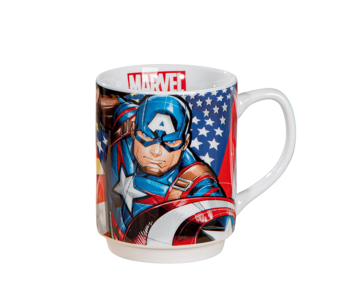 Gilde Disney Porzellan Becher Stapeltasse "Marvel - Captain-America"