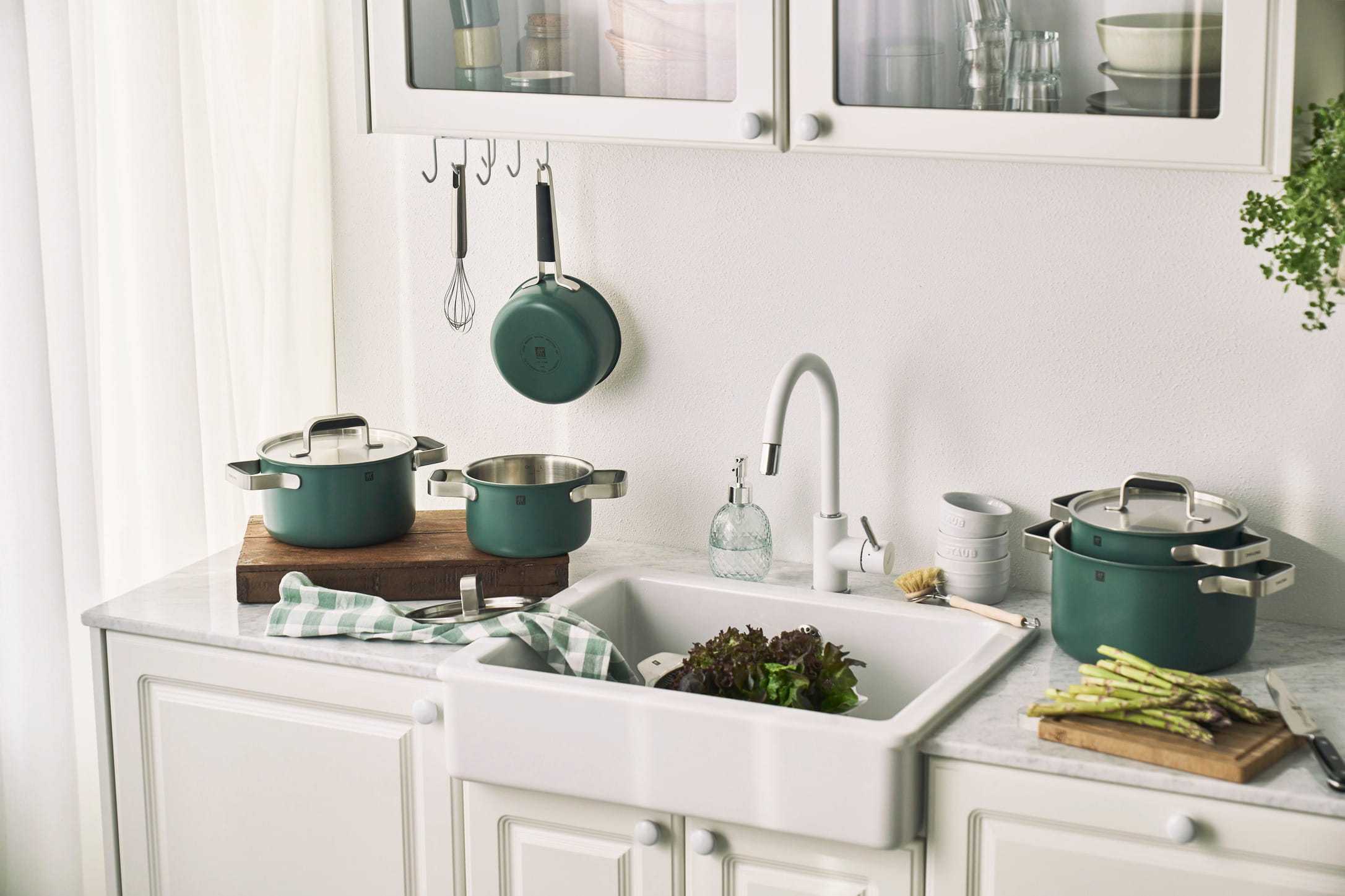 Zwilling Pure Kochgeschirrset, 5-tlg, Edelstahl, Grün