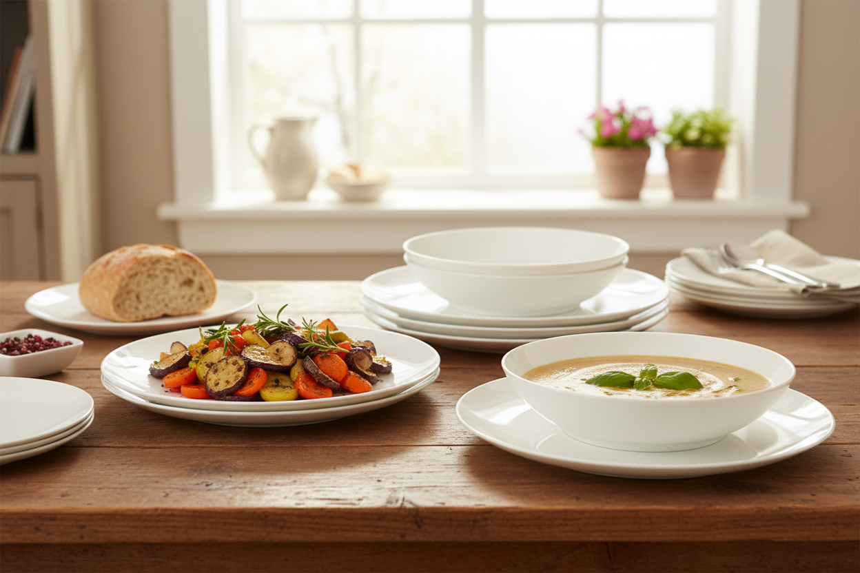 Seltmann Porzellan Savona Uni Suppenteller 21 cm