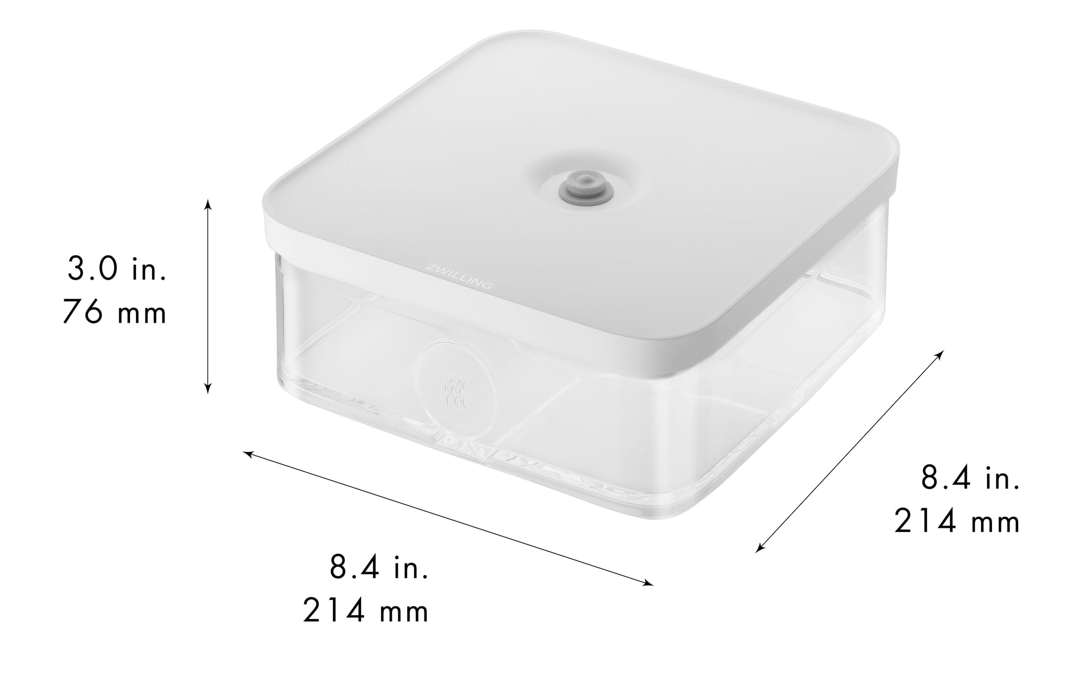 Zwilling Fresh & Save Cube Box L, Transparent-Weiß