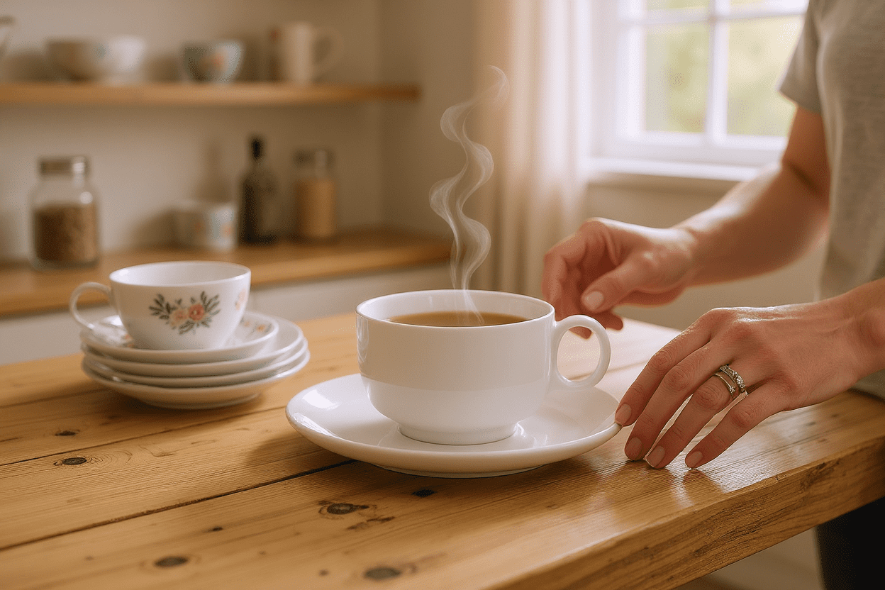 Seltmann Porzellan Sento Home Uni Kaffeeobertasse 0,21 l mit Henkel