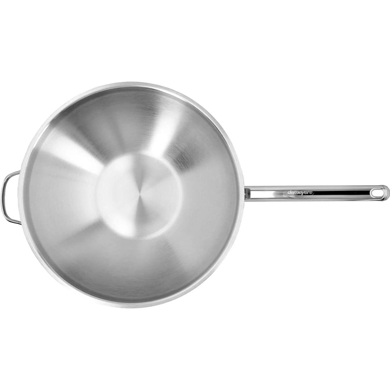 Zwilling Kochgeschirr Demeyere Apollo 7 Wok flacher Boden, 36 cm, Edelstahl