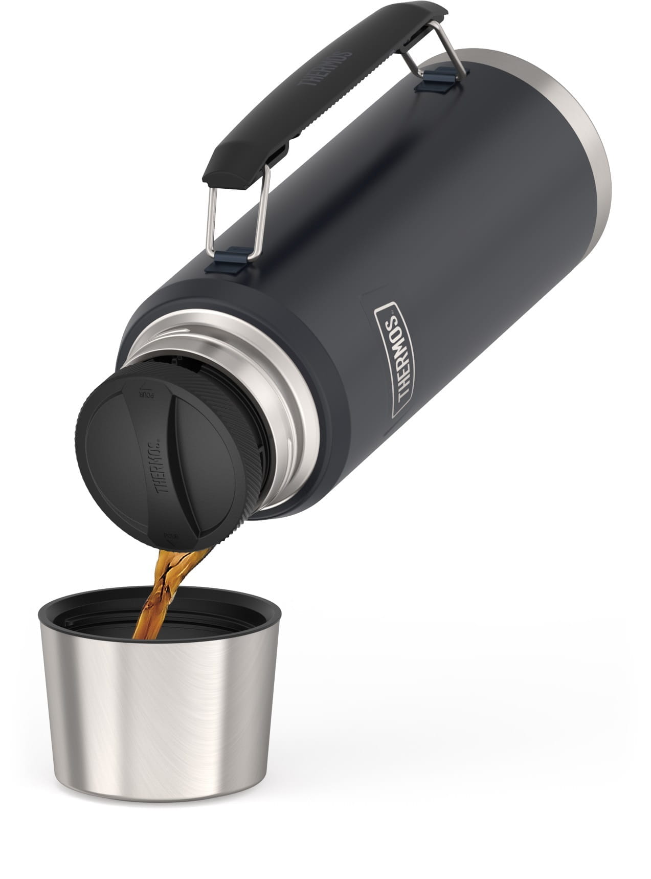 Thermos Thermosflasche ICON BEVERAGE BOTTLE graphite mat 1,2 l