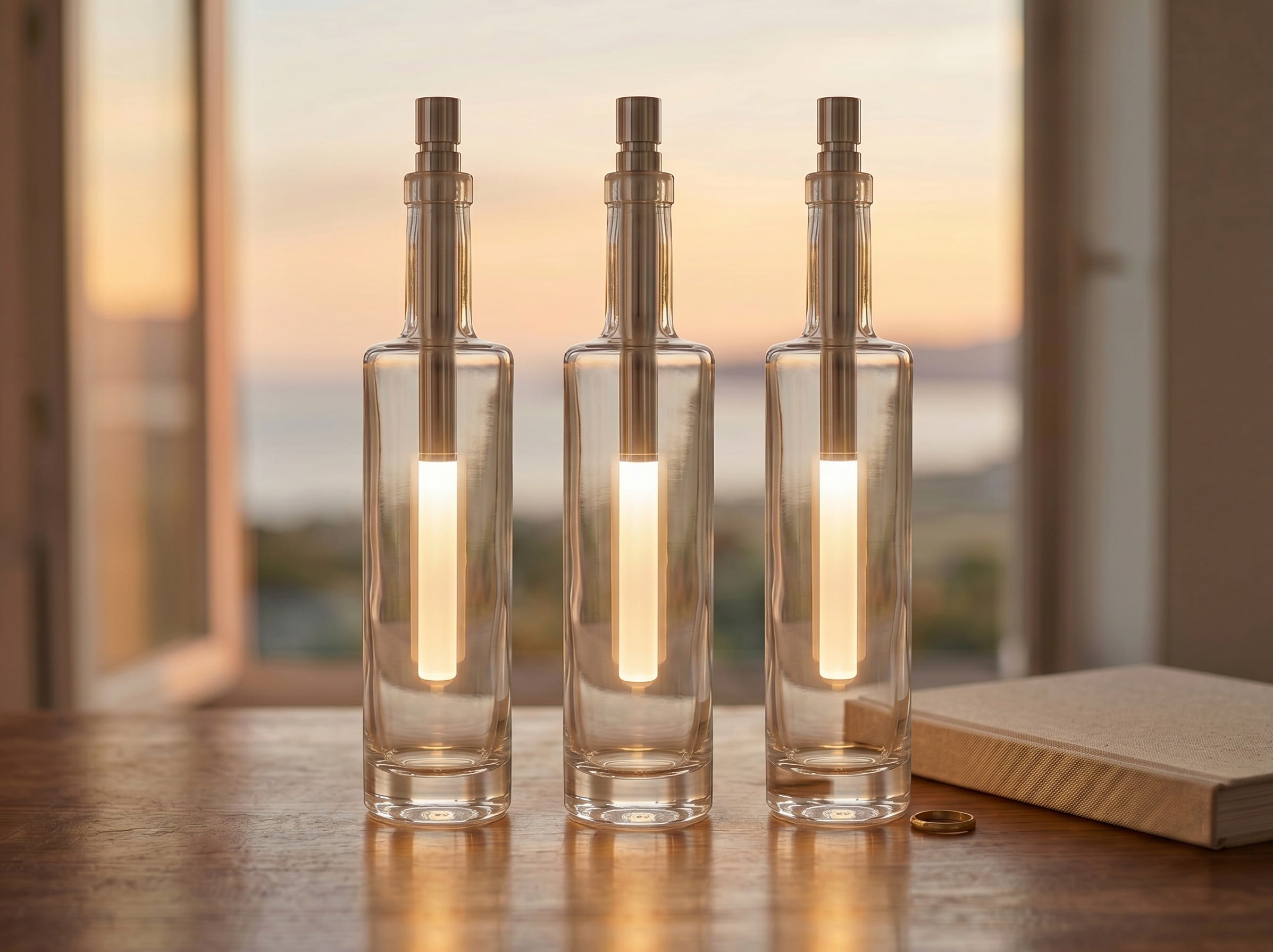 Bottlelight warmweiß-LED Leuchte Flaschenleuchte 3er