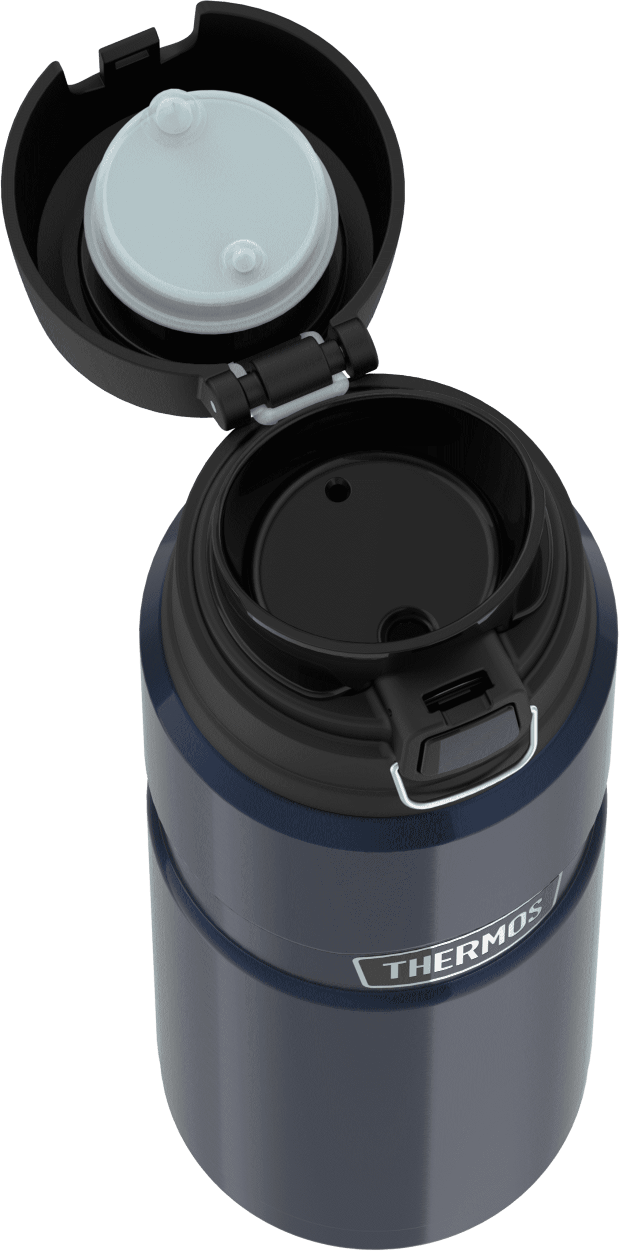 Thermos Isoliertrinkflasche Stainless King midnight blue 0,7l, offen