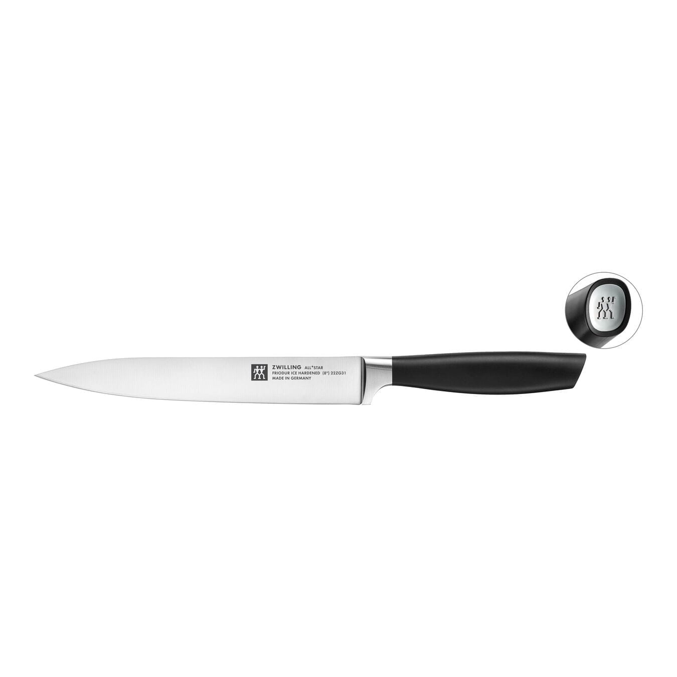 Zwilling All*Star Messerset, 3-teilig, Koch-, Fleisch-, Spick- u. Garniermesser, Silber