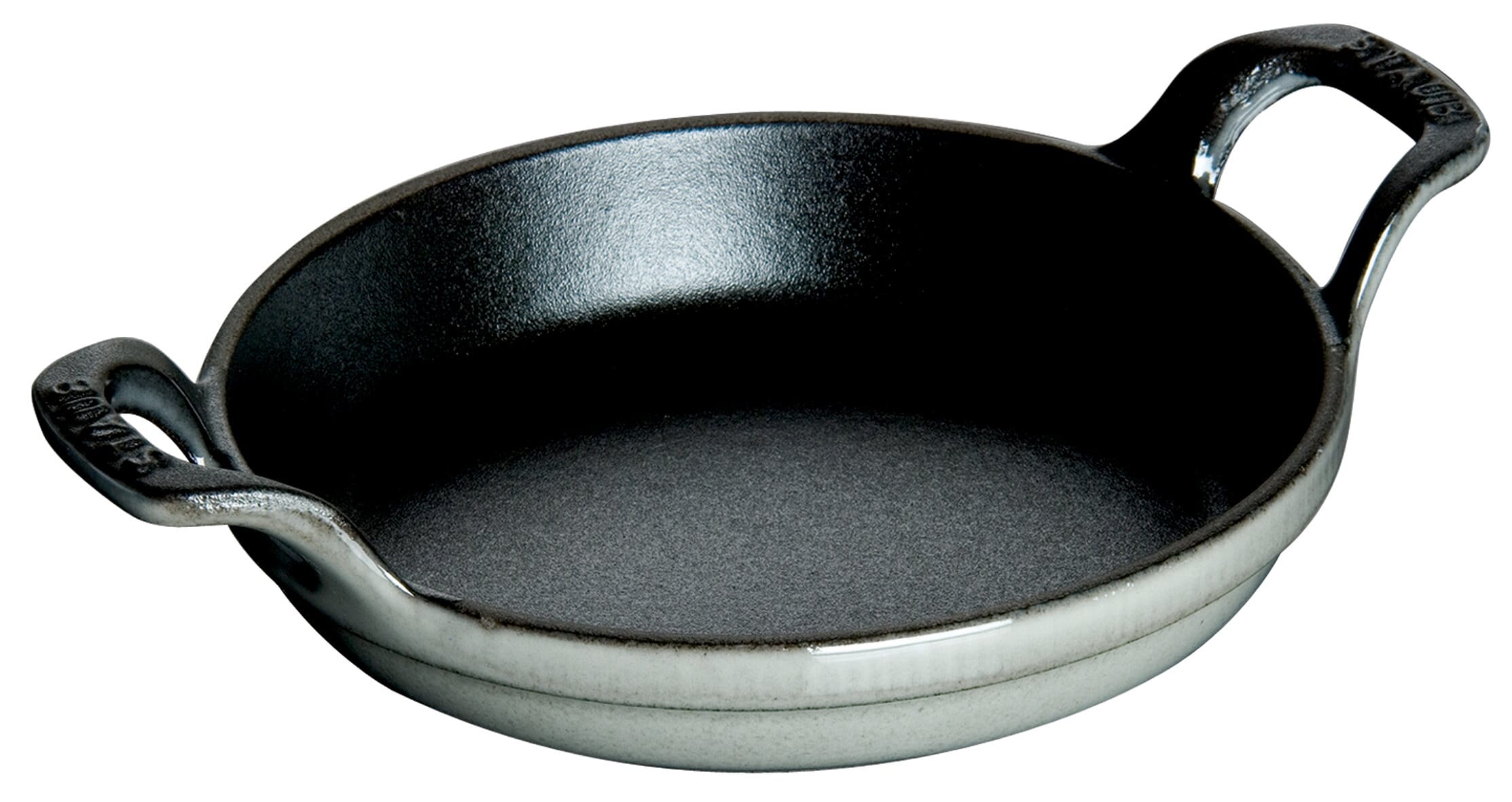 Staub Stapelbare Auflaufform, rund, grau, 20 cm