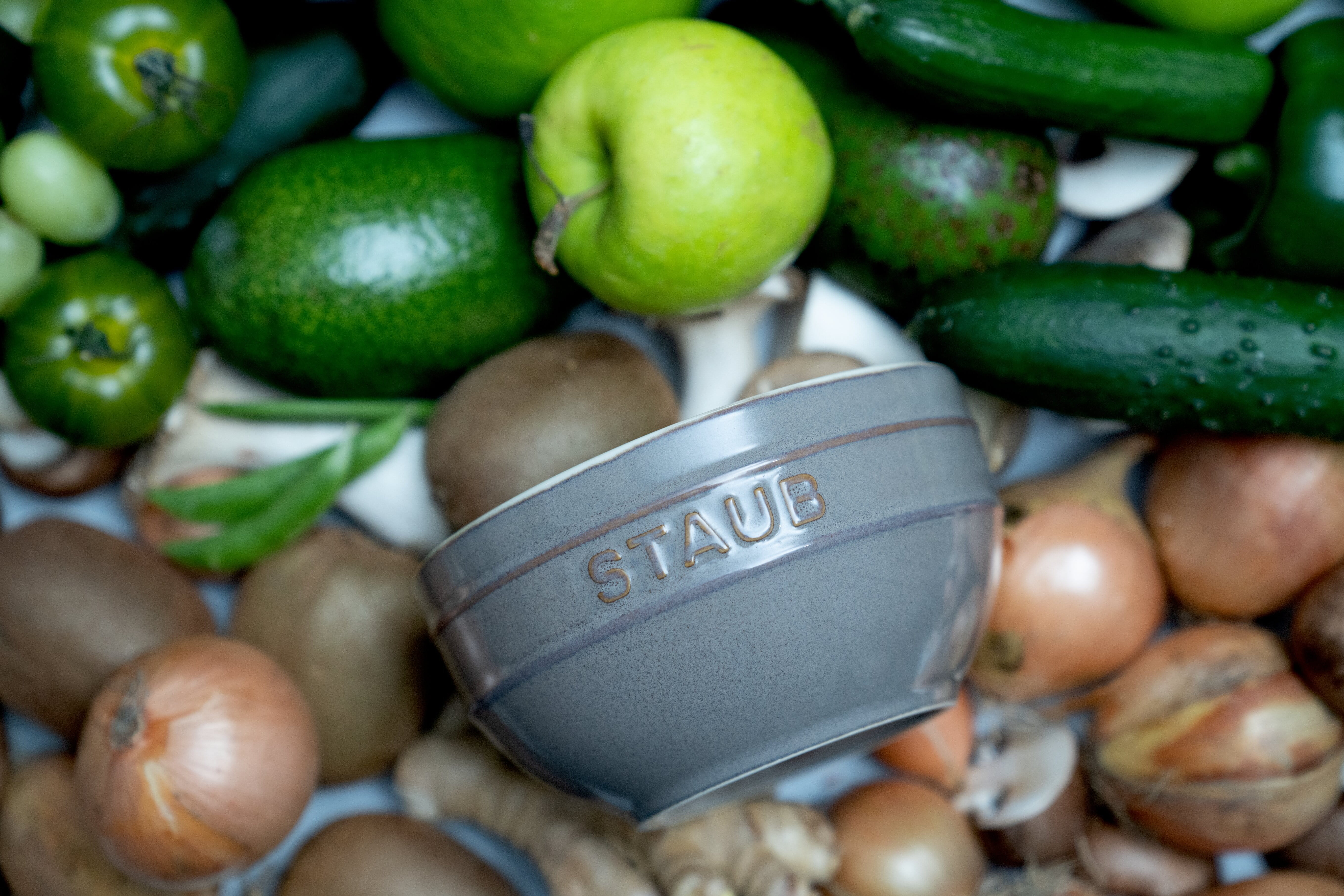 Staub Keramik Schüssel 14cm, ancient grey