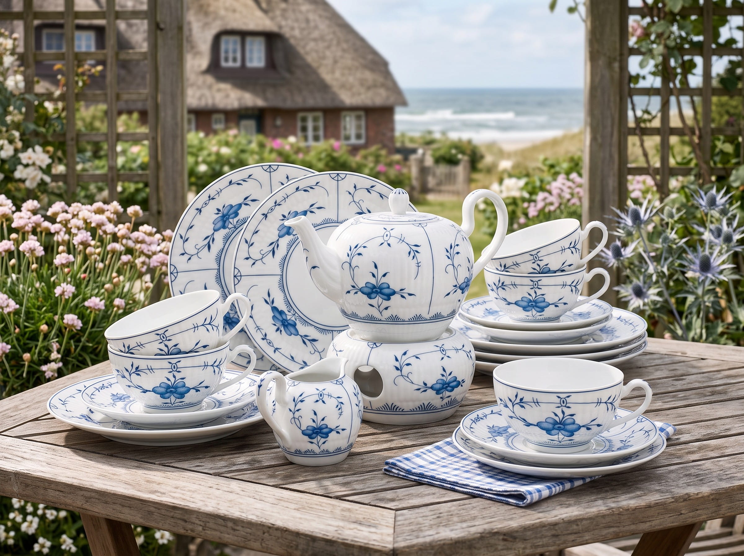 Seltmann Porzellan Amina Strohblume Kombi-Untertasse groß 16 cm
