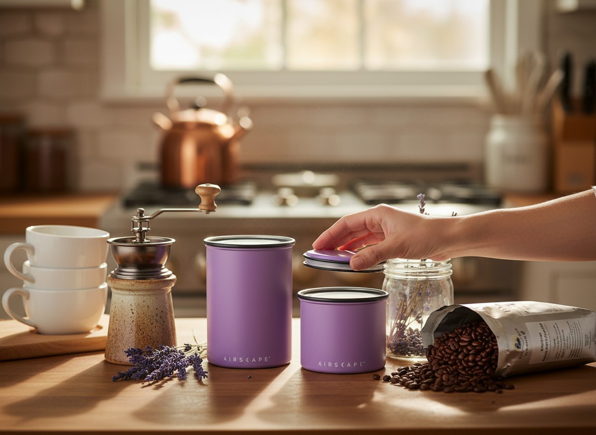 Airscape Edelstahl-Aromabehälter lavendel matt