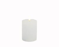 DEKOFlorale Rustikale Real Flame LED-Kerze Weiß 7,6 x 10 cm