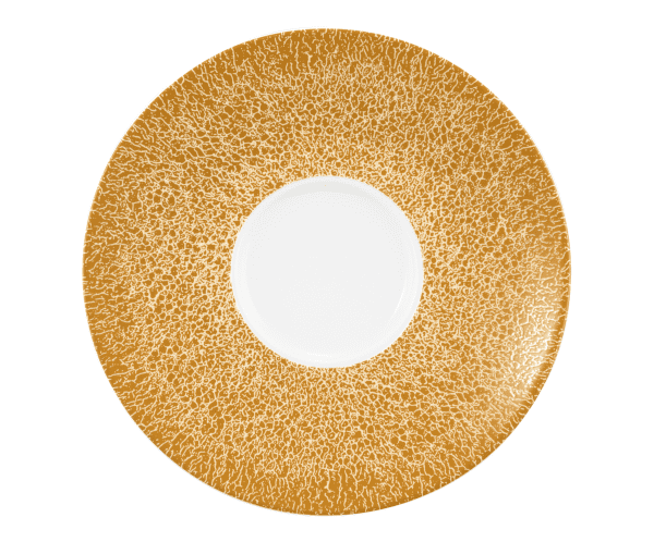 Seltmann Porzellan Life Molecule Amber Gold Kombi-Untertasse 16,5 cm