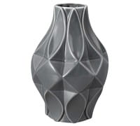 Königlich Tettau Porzellan T.Atelier Vase 20/02 Perlgrau 21 cm