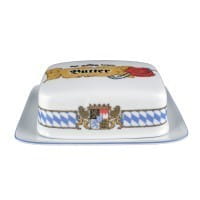 Seltmann Porzellan Compact Bayern Butterdose 1/2 Pfd