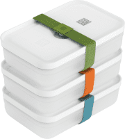 Zwilling Fresh & Save Lunchbox Set L Flach, 6-tlg. - Kunststoff Semitransparent-Grau