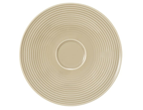 Seltmann Porzellan Beat Sandbeige Kombi-Untertasse groß 16,5 cm