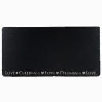 Scottish Schiefer Tischläufer - Love & Celebrate 50 x 25 cm