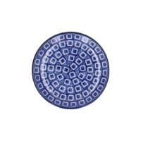 Bunzlau Castle Keramik Teebeutelteller rund Ø 10 cm - Blue Diamond