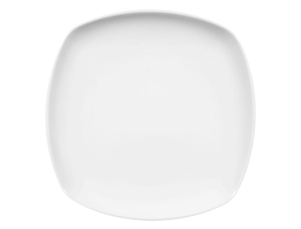 Seltmann Porzellan Lido Weiß uni Frühstücksteller eckig 20 cm
