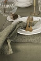 Laura Ashley Kitchen Linen Tischset Wild Clematis salbeigrün doppelseitig