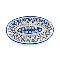 Bunzlau Castle Keramik Platte oval 21 cm Nr 1301 - Marrakesh