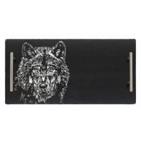 Scottish Schiefer Serviertablett groß - Wolf 50 x 25 cm - Geschenkpackung