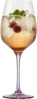 Eisch Glas Secco Flavoured Hugoglas 500/21p mit pinkem Fuß, 2 Stk i.Geschenkk