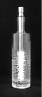 Bottlelight Flasche Titano Eisblumen, handbearbeitet