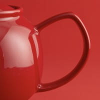 Price & Kensington Steingut Teekanne glänzend Rot, 1500 ml
